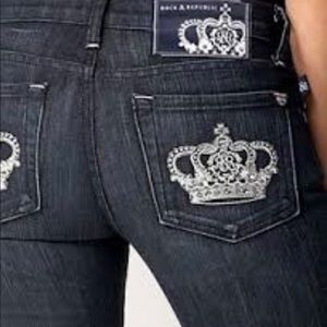 NWT Rock & Republic Victoria Beckham crown jeans